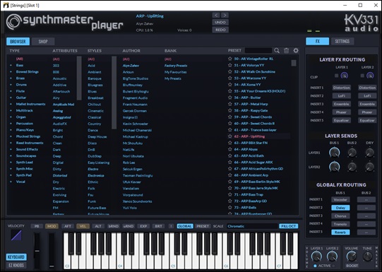 SynthMaster panel