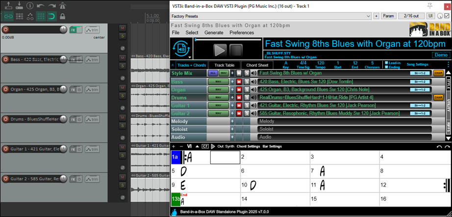 how to import band in a box files into a daw