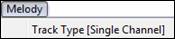 Melody menu - Track Type