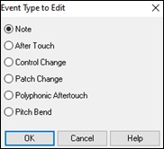 Event Type to Edit dialog 