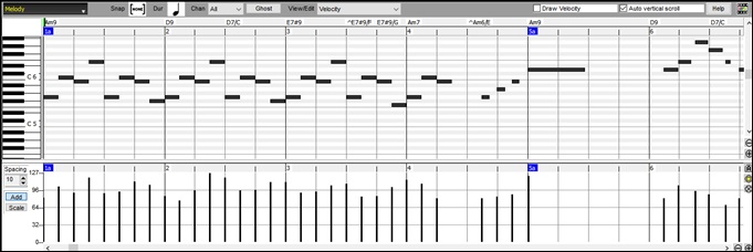 Piano Roll Window