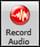 [Record Audio] toolbar button