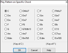 Play Chord on Specific Chord dialog