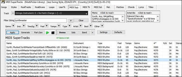 MIDI SuperTracks Picker