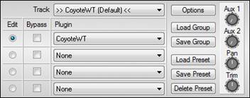 Select a VST plug-in dialog