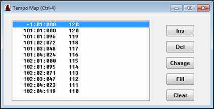 Tempo Map